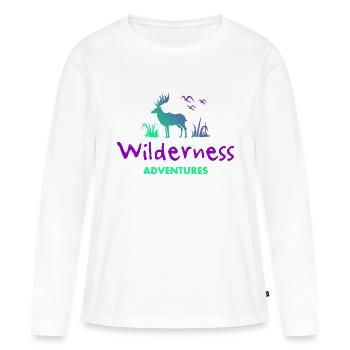 Wilderness Adventure - Women's Premium Organic Long Sleeve Shirt - white - Front - Julia (174cm)