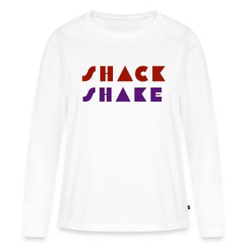 À VOTRE SANTÉ - T-shirt manches longues Premium bio Femme - blanc - Devant - Julia (174cm)