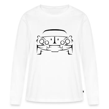 Heritage Rallye Francais - T-shirt manches longues Premium bio Femme - blanc - Devant - Julia (174cm)