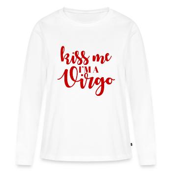 Vierge / Zodiac Vierge - T-shirt manches longues Premium bio Femme - blanc - Devant - Julia (174cm)