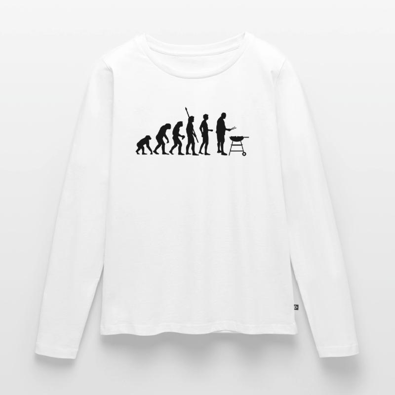 evolution_grill Frauen Premium Bio Langarmshirt