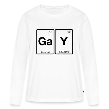 Gay Chemical - Women's Premium Organic Long Sleeve Shirt - white - Front - Julia (174cm)