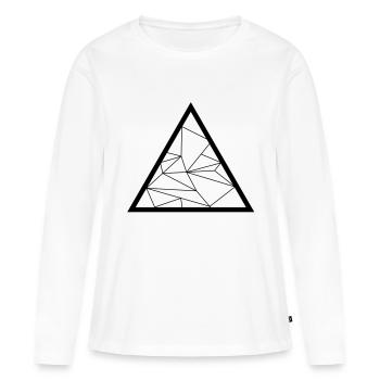 Triangle - Women's Premium Organic Long Sleeve Shirt - white - Front - Julia (174cm)