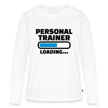 Personal trainer - Women's Premium Organic Long Sleeve Shirt - white - Front - Julia (174cm)