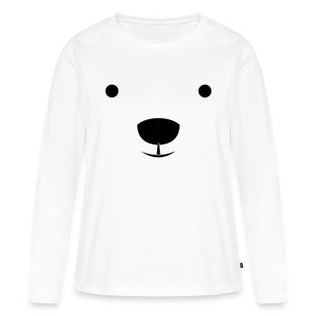 Polar Bear - Frauen Premium Bio Langarmshirt - Weiß - Vorne - Julia (174cm)