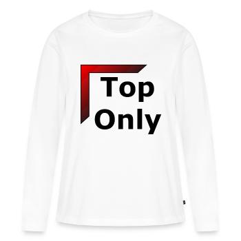 Top Toplane Only LOL - T-shirt manches longues Premium bio Femme - blanc - Devant - Julia (174cm)