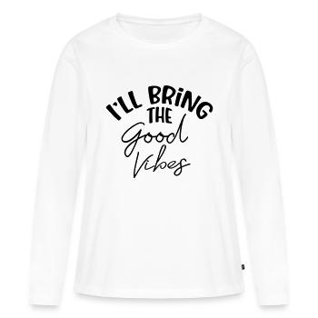 Let's Party 'til She's Married! JGA Good Vibes - Frauen Premium Bio Langarmshirt - Weiß - Vorne - Julia (174cm)