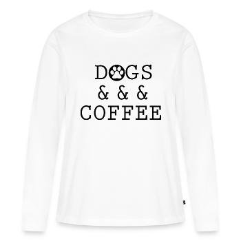 Hund Dog - Frauen Premium Bio Langarmshirt - Weiß - Vorne - Julia (174cm)