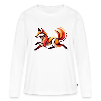 IMG 8245 - T-shirt manches longues Premium bio Femme - blanc - Devant - Julia (174cm)