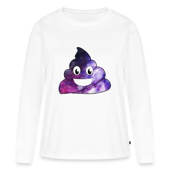 Kacke Shit - Frauen Premium Bio Langarmshirt - Weiß - Vorne - Julia (174cm)