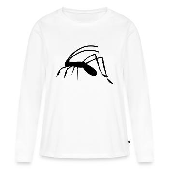sauterelle Weta de cricket insecte rampant - T-shirt manches longues Premium bio Femme - blanc - Devant - Julia (174cm)