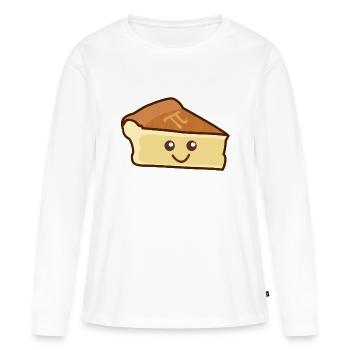 Pie Vintage Kuchen Pi Pie Essen Mathe Geschenk - Frauen Premium Bio Langarmshirt - Weiß - Vorne - Julia (174cm)