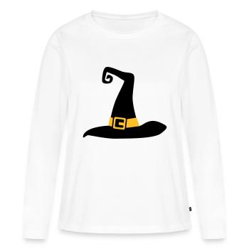 Hat - Women's Premium Organic Long Sleeve Shirt - white - Front - Julia (174cm)