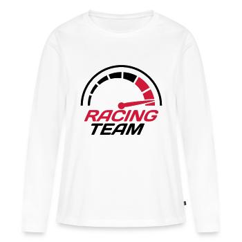Racing team speedometer quick lawn - Women's Premium Organic Long Sleeve Shirt - white - Front - Julia (174cm)