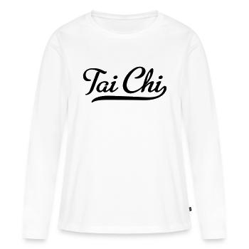 tai chi - Frauen Premium Bio Langarmshirt - Weiß - Vorne - Julia (174cm)