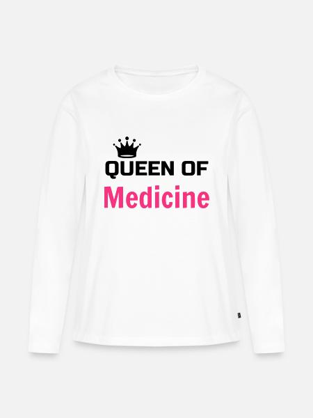 Arzt / Medizin / Ärztin / doctor - Frauen Premium Bio Langarmshirt - Weiß
