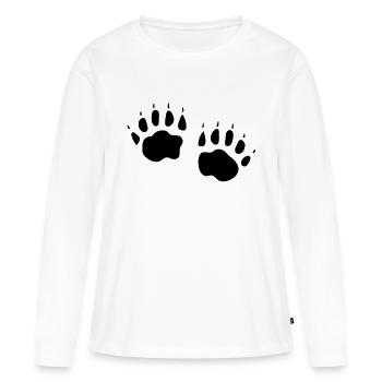 Badger legs - Women's Premium Organic Long Sleeve Shirt - white - Front - Julia (174cm)