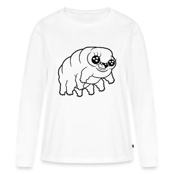 Petit wasserbaer Baertierchen - T-shirt manches longues Premium bio Femme - blanc - Devant - Julia (174cm)