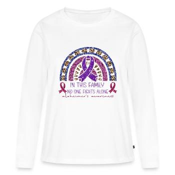 Alzheimer Krankheit Gehirn Vergessen Vergesslich - Frauen Premium Bio Langarmshirt - Weiß - Vorne - Julia (174cm)