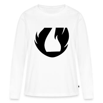 kissing flame flame frenzy - Women's Premium Organic Long Sleeve Shirt - white - Front - Julia (174cm)