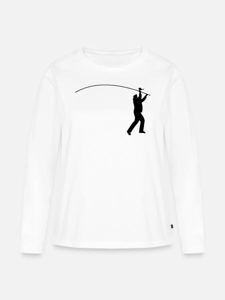 Brandungsangeln - Frauen Premium Bio Langarmshirt - Weiß