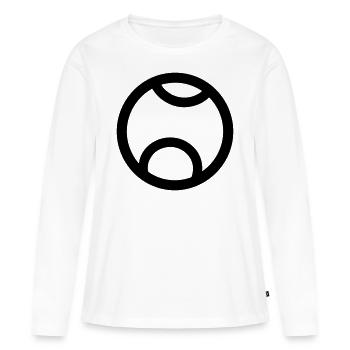 Balle de tennis - T-shirt manches longues Premium bio Femme - blanc - Devant - Julia (174cm)