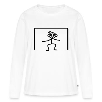 Torwart Tor - Frauen Premium Bio Langarmshirt - Weiß - Vorne - Julia (174cm)