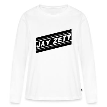 Jay Zett Trainingsjacke - Frauen Premium Bio Langarmshirt - Weiß - Vorne - Julia (174cm)