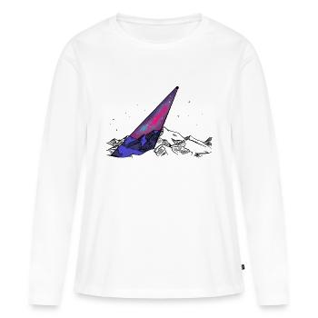 Starry Sky - Women's Premium Organic Long Sleeve Shirt - white - Front - Julia (174cm)