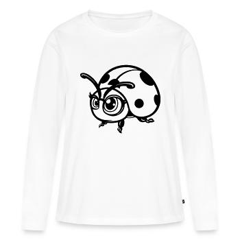 Maikäfer Bande dessinée - T-shirt manches longues Premium bio Femme - blanc - Devant - Julia (174cm)