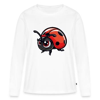Maikäfer Bande dessinée - T-shirt manches longues Premium bio Femme - blanc - Devant - Julia (174cm)