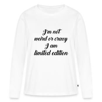limited_edition - T-shirt manches longues Premium bio Femme - blanc - Devant - Julia (174cm)