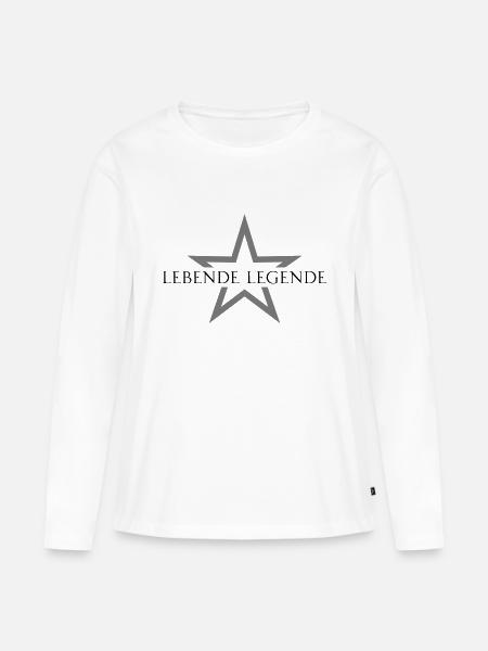 Lebende Legende - Frauen Premium Bio Langarmshirt - Weiß