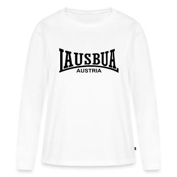 Lausbua Autriche - T-shirt manches longues Premium bio Femme - blanc - Devant - Julia (174cm)