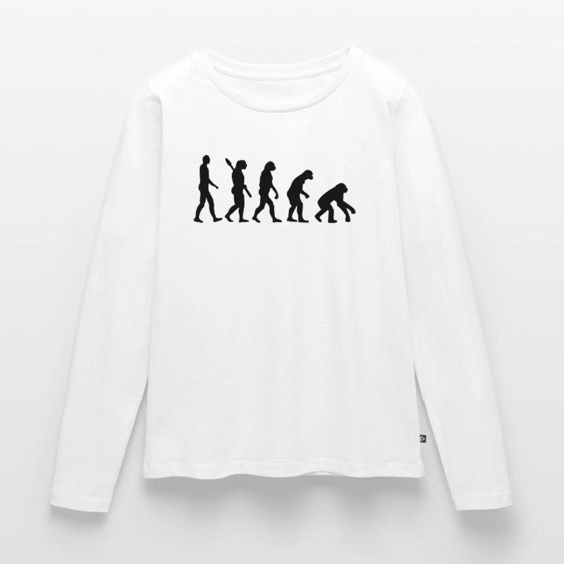Evolution backwards Women's Premium Organic Long Sleeve Shirt