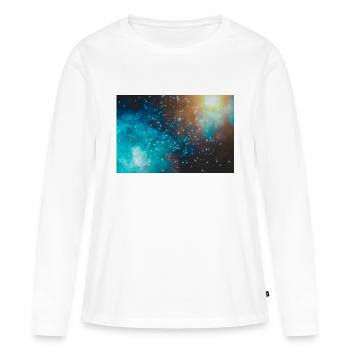 Cosmos - Women's Premium Organic Long Sleeve Shirt - white - Front - Julia (174cm)