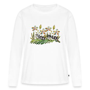 Ants - Women's Premium Organic Long Sleeve Shirt - white - Front - Julia (174cm)