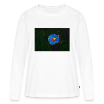 Leuchti CD - Frauen Premium Bio Langarmshirt - Weiß - Vorne - Julia (174cm)