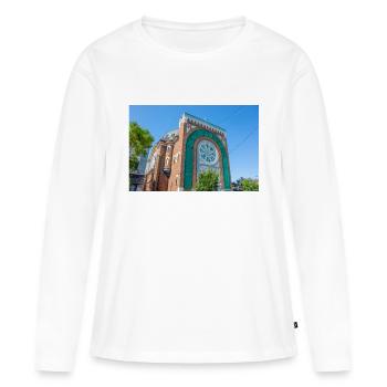Kirche St. Michael und St. Anthony Montréal - Frauen Premium Bio Langarmshirt - Weiß - Vorne - Julia (174cm)