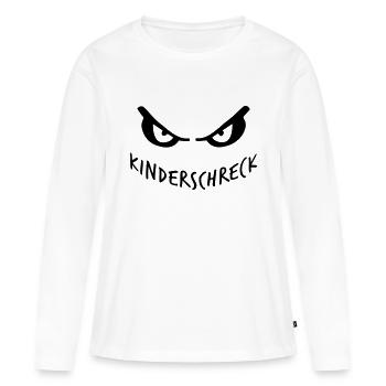enfants effrayés - T-shirt manches longues Premium bio Femme - blanc - Devant - Julia (174cm)