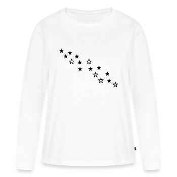 stars - T-shirt manches longues Premium bio Femme - blanc - Devant - Julia (174cm)