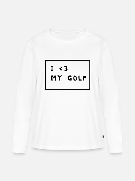 golf - Frauen Premium Bio Langarmshirt - Weiß