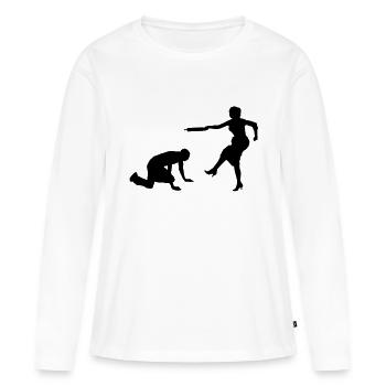 Ehe - Frauen Premium Bio Langarmshirt - Weiß - Vorne - Julia (174cm)