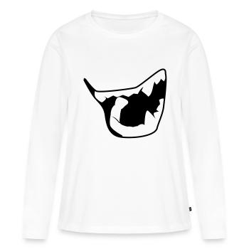 vampire - T-shirt manches longues Premium bio Femme - blanc - Devant - Julia (174cm)