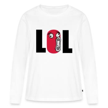 lol - T-shirt manches longues Premium bio Femme - blanc - Devant - Julia (174cm)