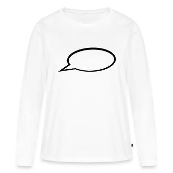 Ballon - T-shirt manches longues Premium bio Femme - blanc - Devant - Julia (174cm)