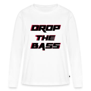 Bass - T-shirt manches longues Premium bio Femme - blanc - Devant - Julia (174cm)