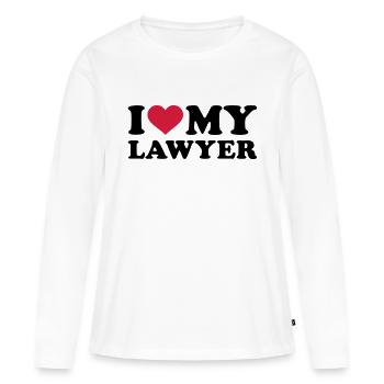 Anwalt - Frauen Premium Bio Langarmshirt - Weiß - Vorne - Julia (174cm)