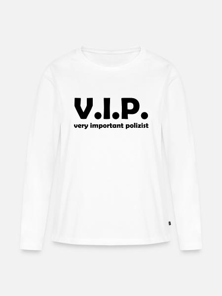 polizist - Frauen Premium Bio Langarmshirt - Weiß