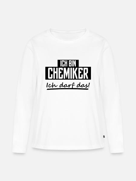 ich bin chemiker - Frauen Premium Bio Langarmshirt - Weiß